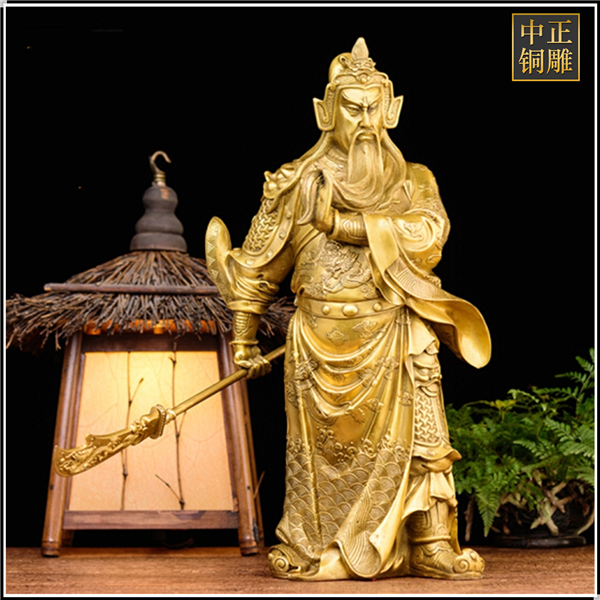 關公提刀捋胡子銅雕塑鑄造.jpg 關公提刀捋胡子銅雕塑鑄造.jpg